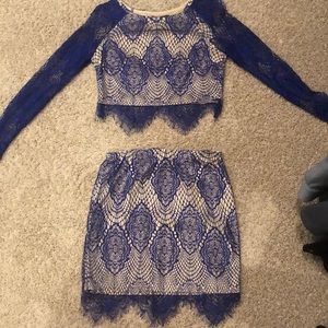 Two piece lace outfit
